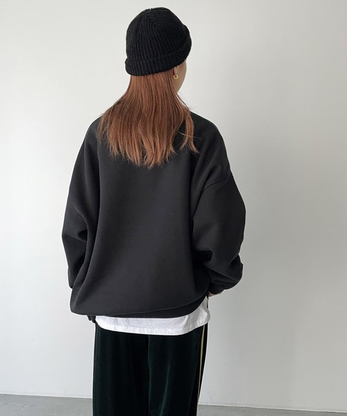 「CANAL JEAN」 スウェットカットソー X-LARGE サンドベージュ レディース_画像7