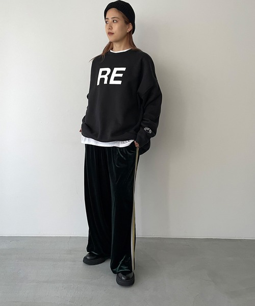「CANAL JEAN」 スウェットカットソー X-LARGE サンドベージュ レディース_画像8