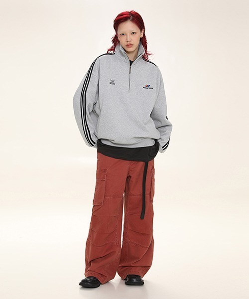 「MASONPRINCE」 カーゴパンツ L レッド メンズ_画像4
