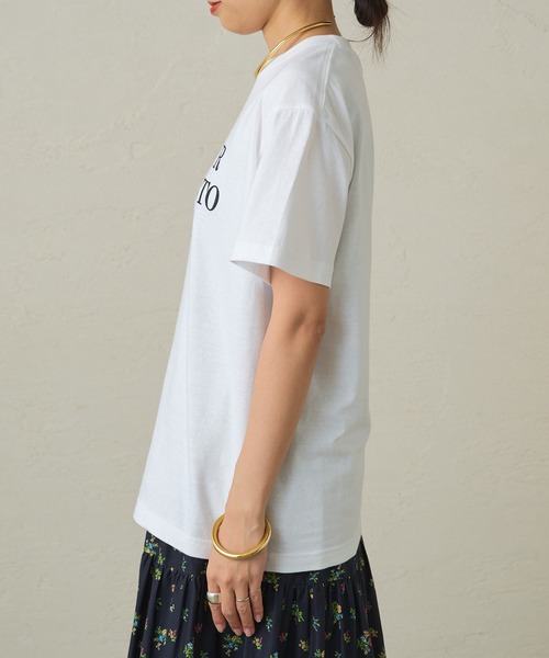 「LOUNGEDRESS」 半袖Tシャツ FREE チャコールグレー レディース_画像3