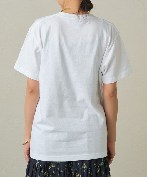 「LOUNGEDRESS」 半袖Tシャツ FREE チャコールグレー レディース_画像4
