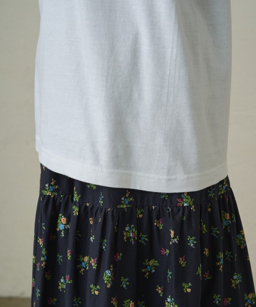 「LOUNGEDRESS」 半袖Tシャツ FREE チャコールグレー レディース_画像7