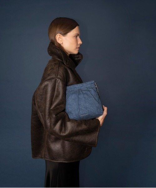❤️4点セット❤️ CHARLES & KEITH ハンドバッグ ブルー 2way CHARLES ＆ KEITH（チャールズ&キース） 「CHARLES & KEITH」 2WAY