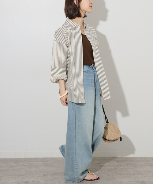 「JOURNAL STANDARD relume」 長袖シャツ FREE ブラウン レディース_画像4