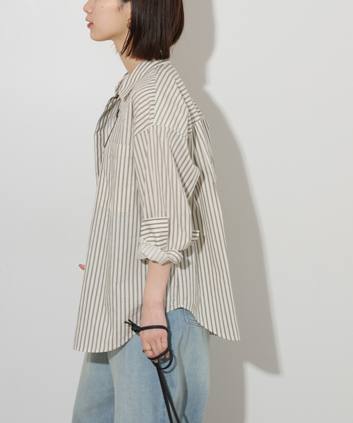 「JOURNAL STANDARD relume」 長袖シャツ FREE ブラウン レディース_画像6
