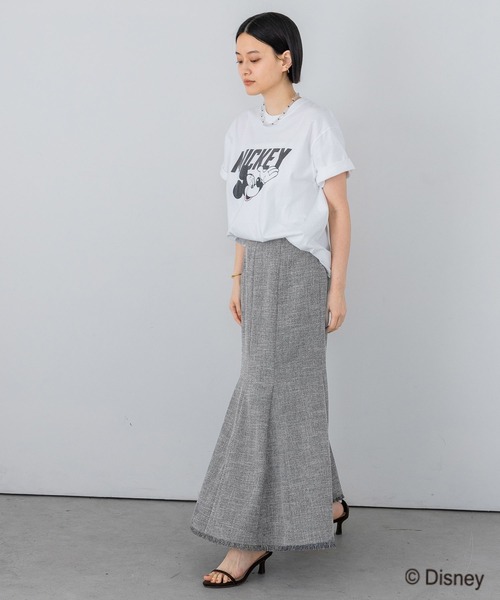 「A part by」 半袖Tシャツ FREE チャコールグレー レディース_画像3