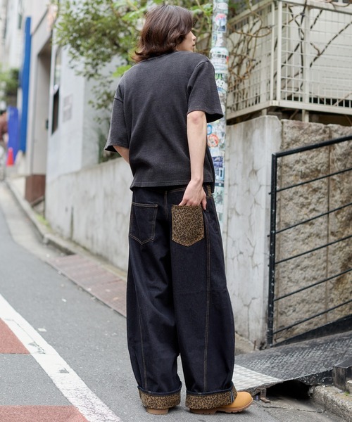WEGO（ウィゴー） ワイドパンツ ジーンズ WEGO/「26年春夏新作」パッチ