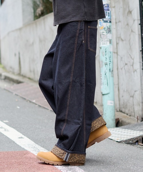 WEGO（ウィゴー） ワイドパンツ ジーンズ WEGO/「26年春夏新作」パッチ