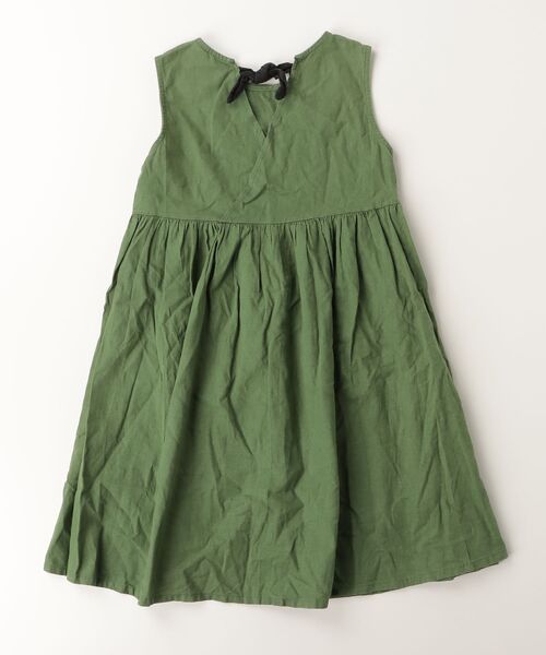 「Rora」 「KIDS」ノースリーブワンピース 150cm グリーン キッズ_画像2
