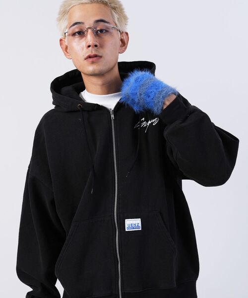 「SEQUENZ」 ジップアップパーカー LARGE ピンク系その他2 メンズ_画像8