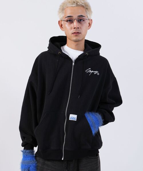 「SEQUENZ」 ジップアップパーカー LARGE ピンク系その他2 メンズ_画像9