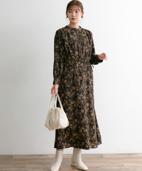 「URBAN RESEARCH ROSSO」 長袖ワンピース FREE グレー レディース_画像2