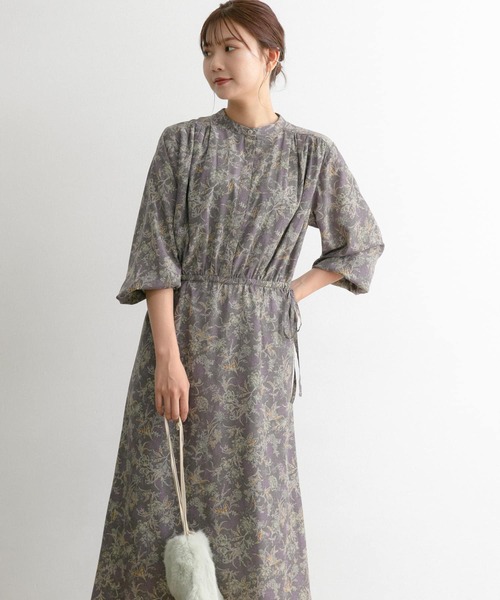 「URBAN RESEARCH ROSSO」 長袖ワンピース FREE グレー レディース_画像9