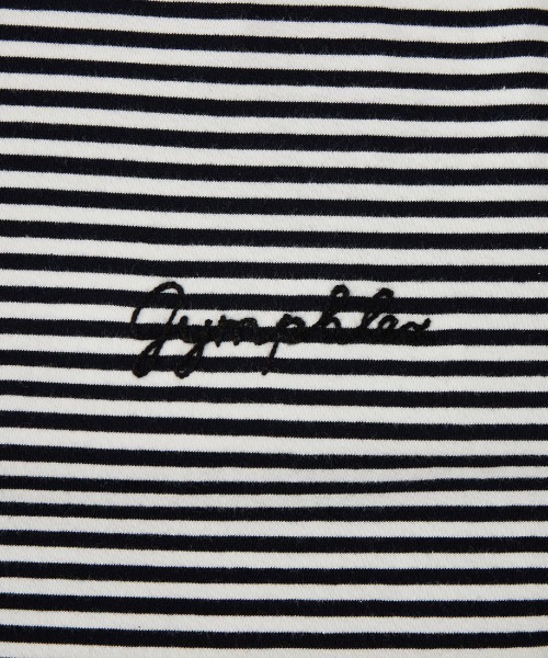 「GYMPHLEX」 半袖Tシャツ 14 チャコールグレー レディース_画像4