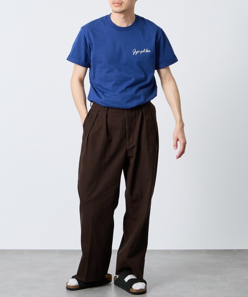 「GYMPHLEX」 半袖Tシャツ 14 チャコールグレー レディース_画像7