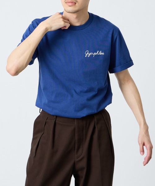 「GYMPHLEX」 半袖Tシャツ 14 チャコールグレー レディース_画像9