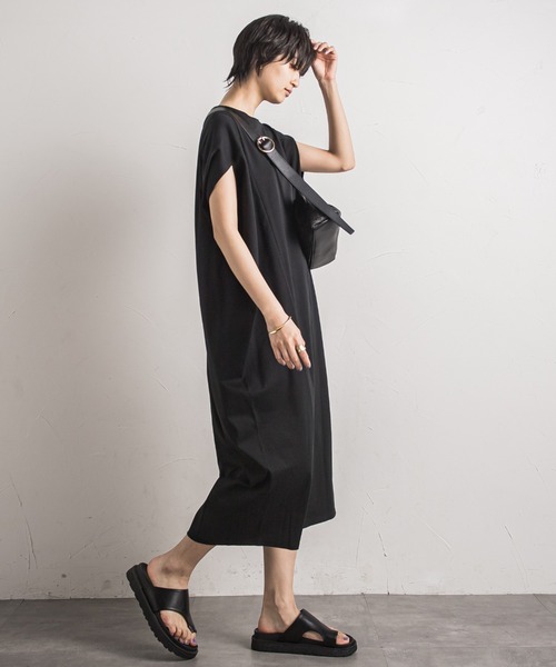 「MAYSON GREY」 半袖ワンピース M ブラック レディース_画像2