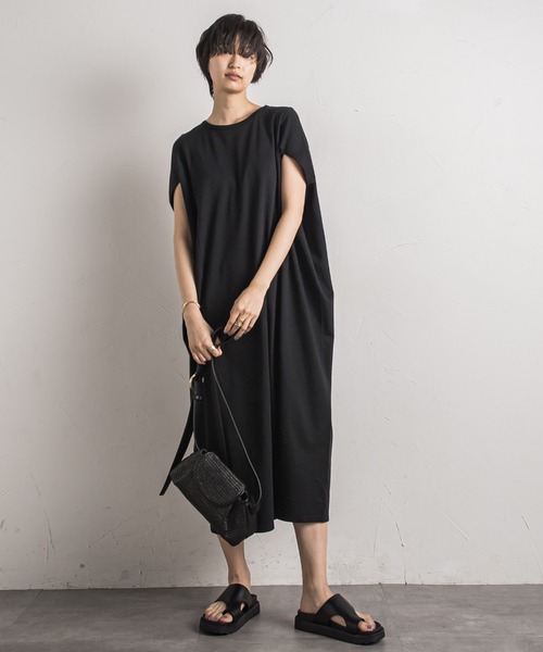 「MAYSON GREY」 半袖ワンピース M ブラック レディース_画像3