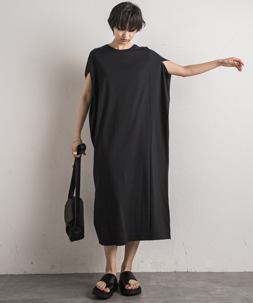 「MAYSON GREY」 半袖ワンピース M ブラック レディース_画像4
