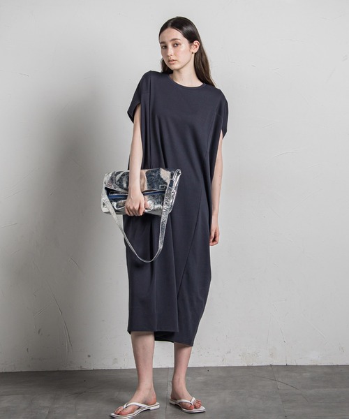 「MAYSON GREY」 半袖ワンピース M ブラック レディース_画像5