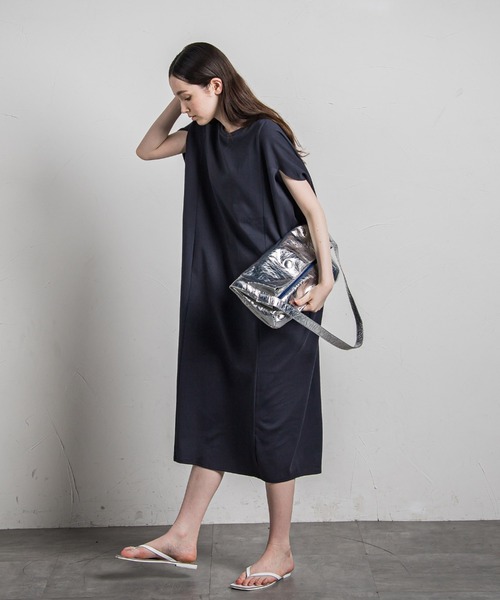 「MAYSON GREY」 半袖ワンピース M ブラック レディース_画像6