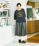 ワイドパンツ ハーフパンツ パンツ 短パン フ...の詳細画像2