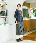 ワイドパンツ ハーフパンツ パンツ 短パン フ...の詳細画像3