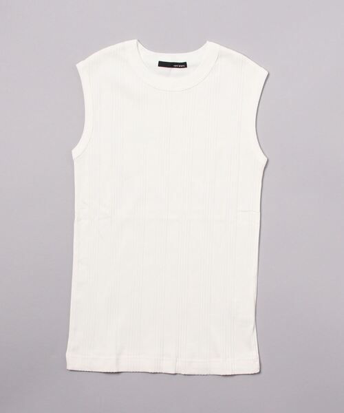 タンクトップ ノースリーブ Vent blanc:スーパーストレッチランダムテレコノースリーブ レディース vent blanc タンクトップ ノースリーブ Vent blanc