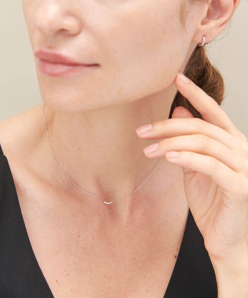 ete ネックレス PT900/850 レイヤー ダイヤモンド レディース