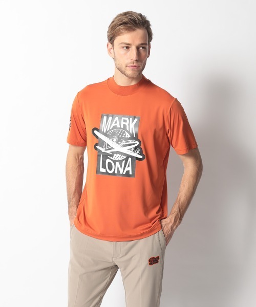 新品 ★ MARK&LONA 2024 モックネック シャツ マーク&ロナ 美品 ☆ MARK&LONA モックネック シャツ マーク&ロナ 黒 マーク