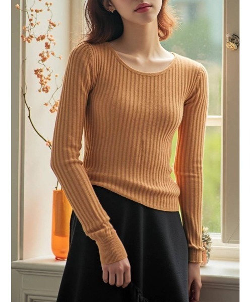 【美品】fifthカットソー/サマーニット/シンプルカットソー/トップス fifth（フィフス） ニット セーター ラメボートネックサマーニット