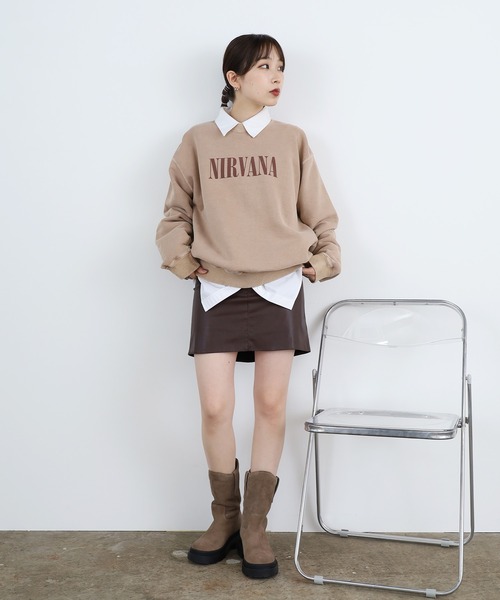 ROOP TOKYO スカート 夏 Leather Mini Skirt / レザーミニスカート