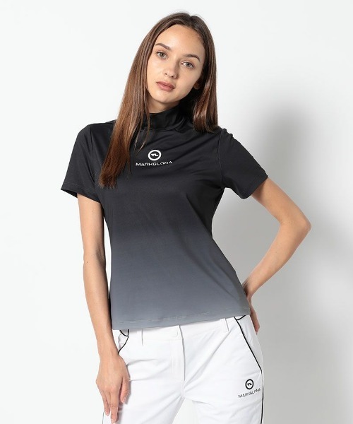 MARK&LONA tシャツ TL-Ombre Mock Neck Tee | WOMEN レディース 