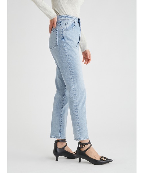 ハイライズ美脚ストレッチテーパードデニムパンツ CELFORD ジーンズ デニム デニムパンツ ハイライズ美脚