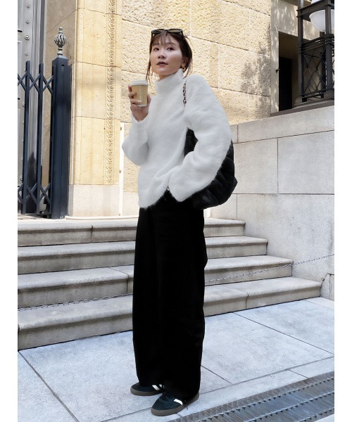 HEILIS ニット セーター 「hideka select」ウール混モヘアライク