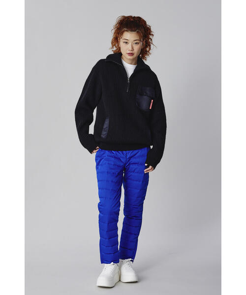 ニット 「NBB WEEKEND」ハーフジップ ニットプルオーバー (LADIES 