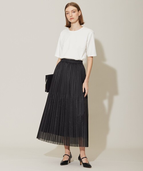 393★未使用品級★24SS ICB シアープリーツオーガン スカート 洗える 393☆未使用品級☆24SS ICB シアープリーツオーガン スカート 洗える