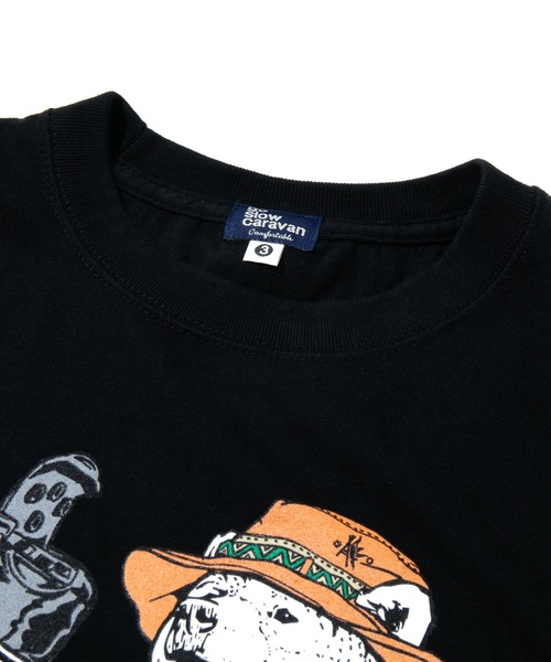 go slow caravan（ゴースローキャラバン） tシャツ ほりにしクマ TEE 