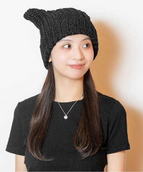 CA4LA MIAO LI アイボリー ニット帽 CA4LA MIAO LI アイボリー ニット帽