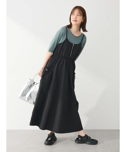 pinue ピヌエ　フロントジップジャンスカ フロントジップジャンスカ（BROWN） - PINUE｜サロペット