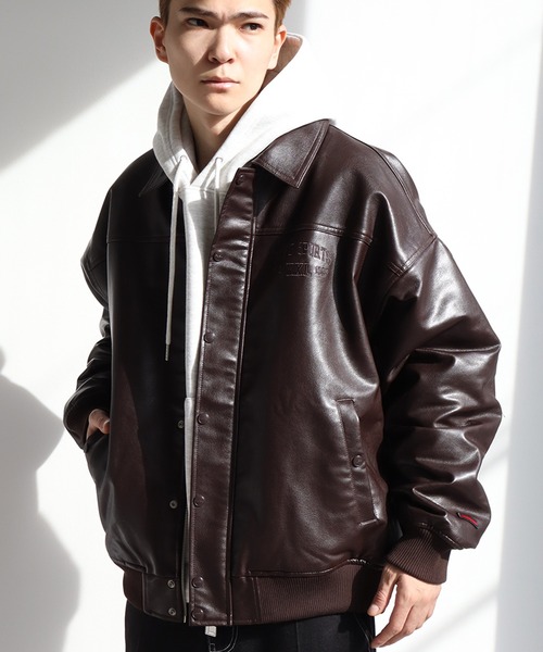FUBU（フブ） ブルゾン アウター 「FUBU/フブ」Faux Leather Blouson