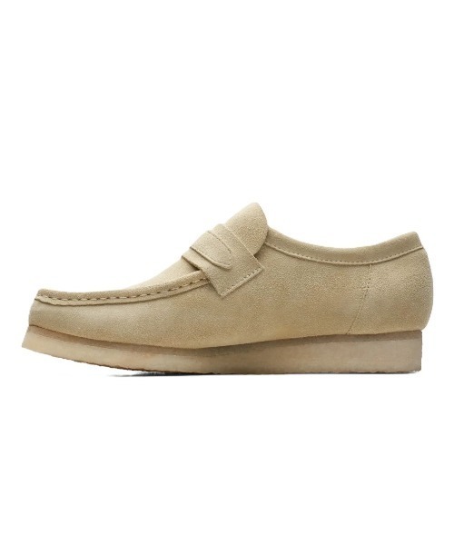 CLARKS ワラビーローファー スエードレザー ベージュ UK4 1/2 Clarks ローファー 「Clarks」Wallabee Loafer / ワラビー