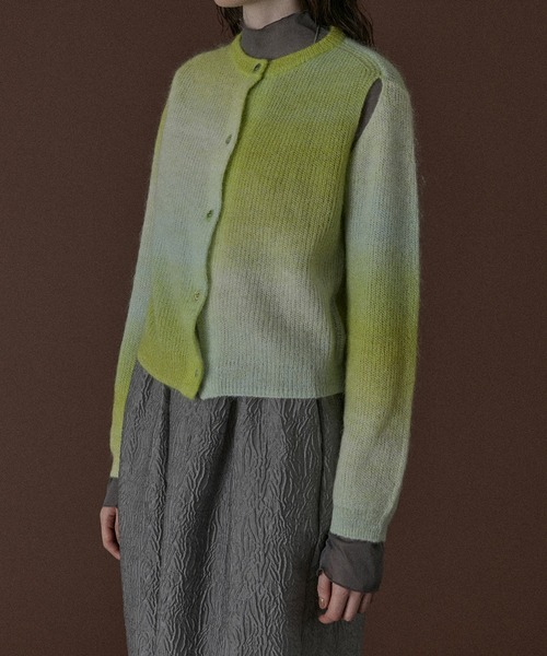 LE.EMA モヘアカーディガン ルエマ mohair cardigan LE CIEL BLEU カーディガン グラデーションモヘアカーディガン