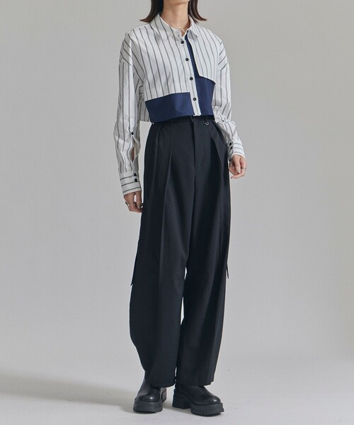 パンツ ダブルウエストコクーンパンツ レディース : 86432274  