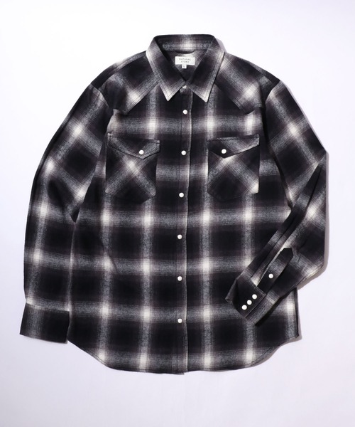 シャツ デニムシャツ＆ネルチェックシャツ/長袖ウエスタンシャツ