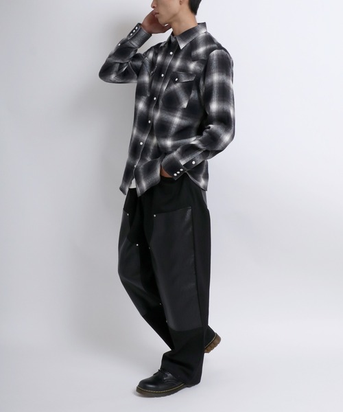 シャツ デニムシャツ＆ネルチェックシャツ/長袖ウエスタンシャツ
