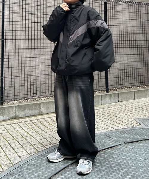 ジルサンダー リバーシブル ナイロン 凹凸柄 ブルゾン ジャケット ブラック プラダ Re Nylon リ ナイロン 23AW ナイロン ボンバージャケット