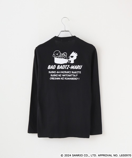 sanrio（サンリオ） tシャツ バッドばつ丸長袖Tシャツ メンズ