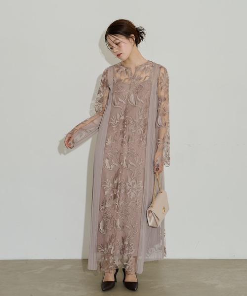 スーツ・フォーマル・ドレス LE'RURE / M long LE'RURE ドレス Ethnic side pleats dress : ZOZOTOWN Yahoo!店 - 通販