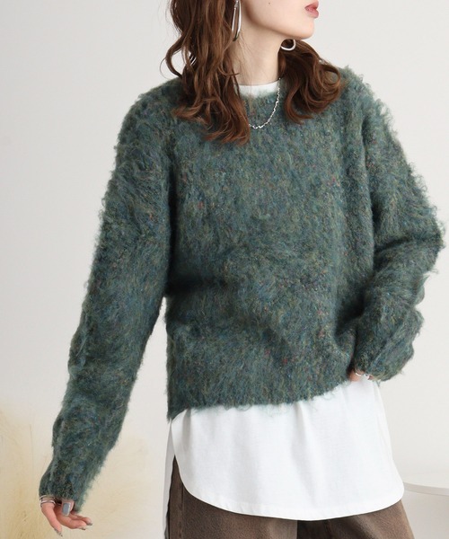 ニット セーター Eglantine ブークレーファンシーヤーンニット レディース EGLANTINE ニット セーター Eglantine ブークレーファンシー